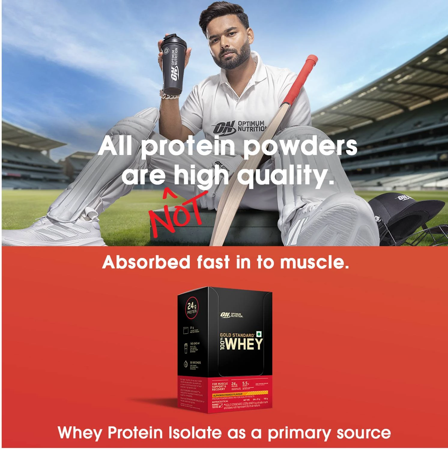 Optimum Nutrition Gold Standard 100% Whey Protein - Alphonso Mango